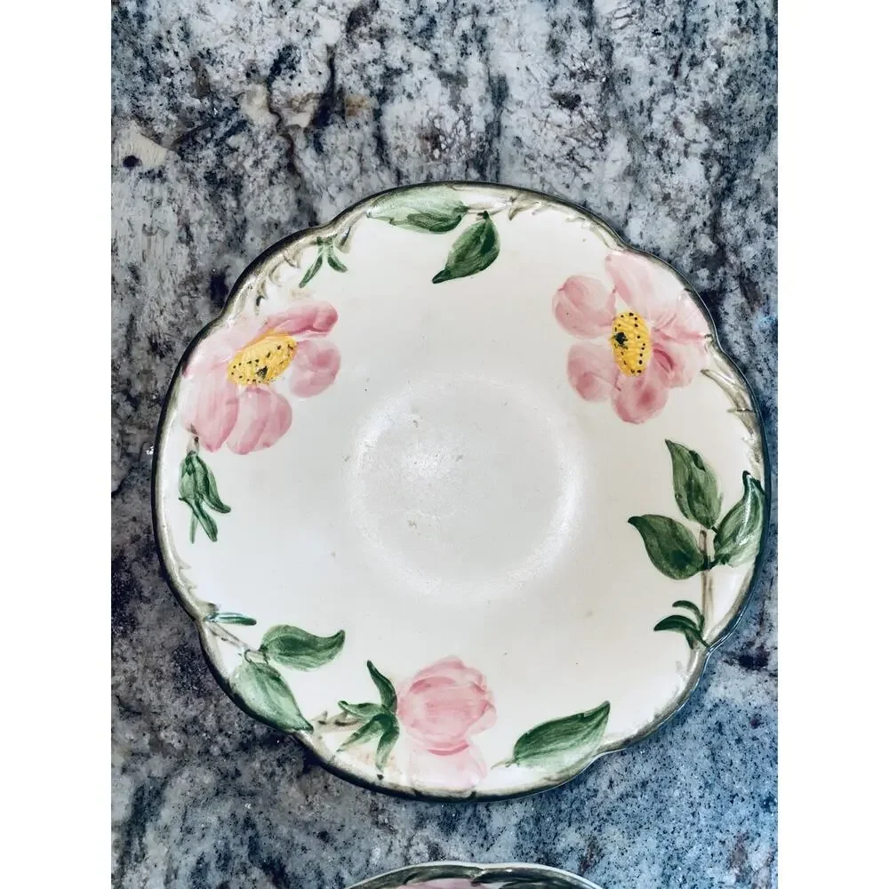 Franciscan Desert Rose Cereal Bowl Lot of 4 1947 Hand Decorated USA Backstamp